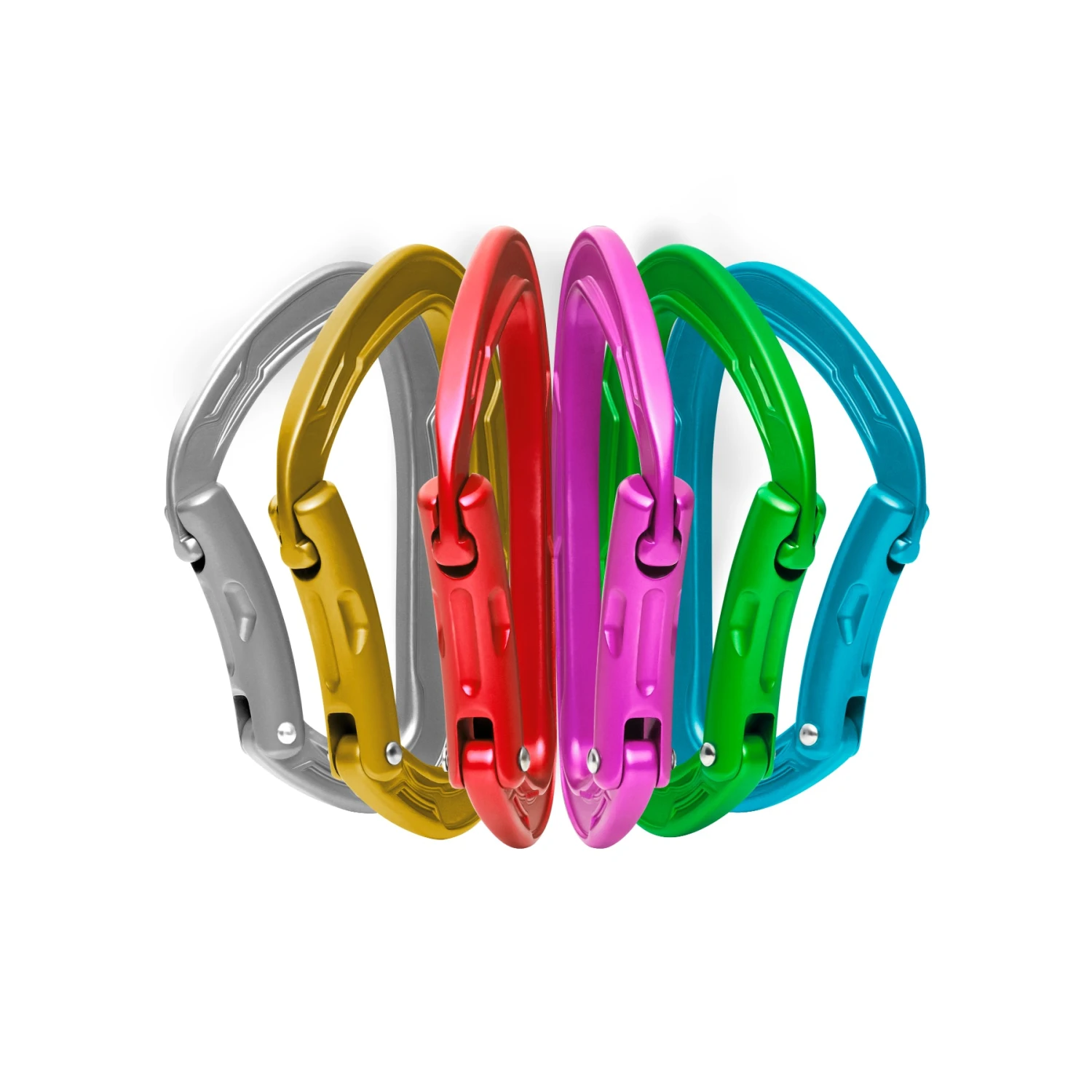 Edelrid Mission Sixpack - Solid Bent Gate 1 Edelrid Mission Sixpack - Solid Bent Gate
