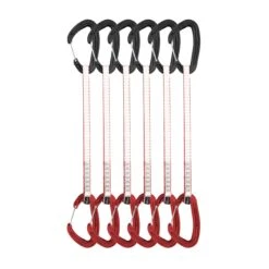 DMM Alpha Wire Quickdraw Packs -Petzl Shop A608 25RDP6 Alpha Wire Quickdraw 25cm 6 Pack