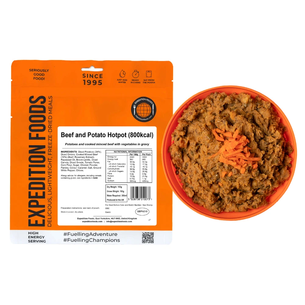 Expedition Foods Beef And Potato Hotpot (800kcal) 1 Expedition Foods Beef And Potato Hotpot (800kcal)