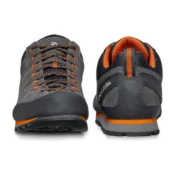 Scarpa Crux -Petzl Shop SCARPACruxApproachShoeGreyOrangeHeelTow