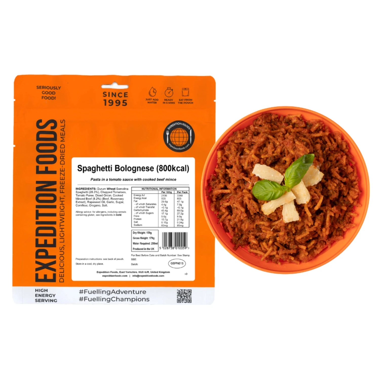 Expedition Foods Spaghetti Bolognese (800kcal) 1 Expedition Foods Spaghetti Bolognese (800kcal)