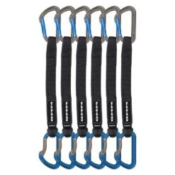 DMM Shadow Quickdraw Packs 11 DMM Shadow Quickdraw Packs -Petzl Shop dmm Shadow Quickdraw Titanium Blue 25cm 6 Pack