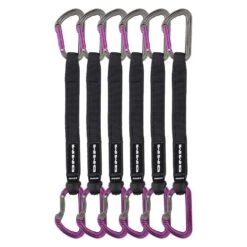 DMM Shadow Quickdraw Packs 10 DMM Shadow Quickdraw Packs -Petzl Shop dmm Shadow Quickdraw Titanium Purple 25cm 6 Pack