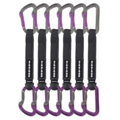 DMM Shadow Quickdraw Packs 8 DMM Shadow Quickdraw Packs -Petzl Shop dmm shadow quickdraw 18cm 6 pack purple
