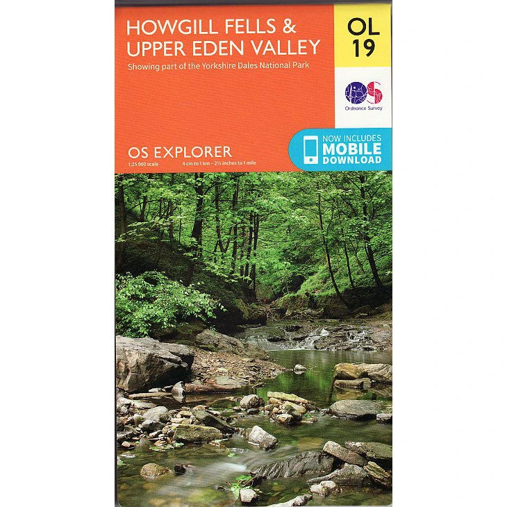Howgill Fells And Upper Eden Valley - OS Explorer Map OL19 1 Howgill Fells And Upper Eden Valley - OS Explorer Map OL19