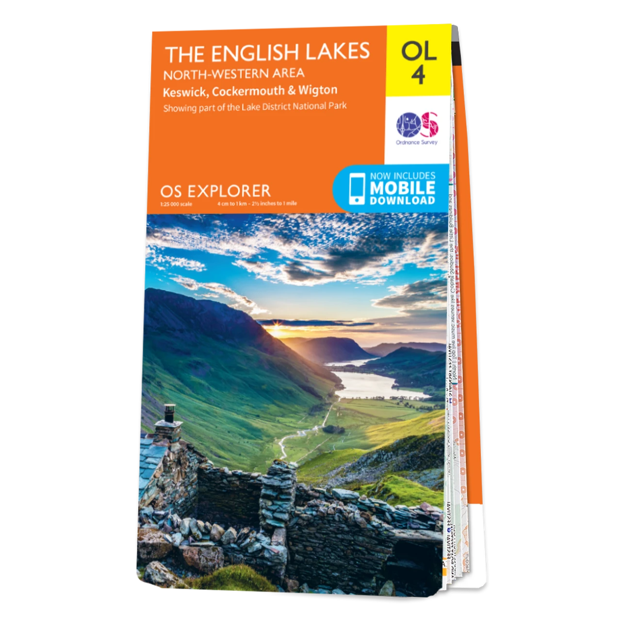The English Lake District NW Area - OS Explorer Map OL4 1 The English Lake District NW Area - OS Explorer Map OL4